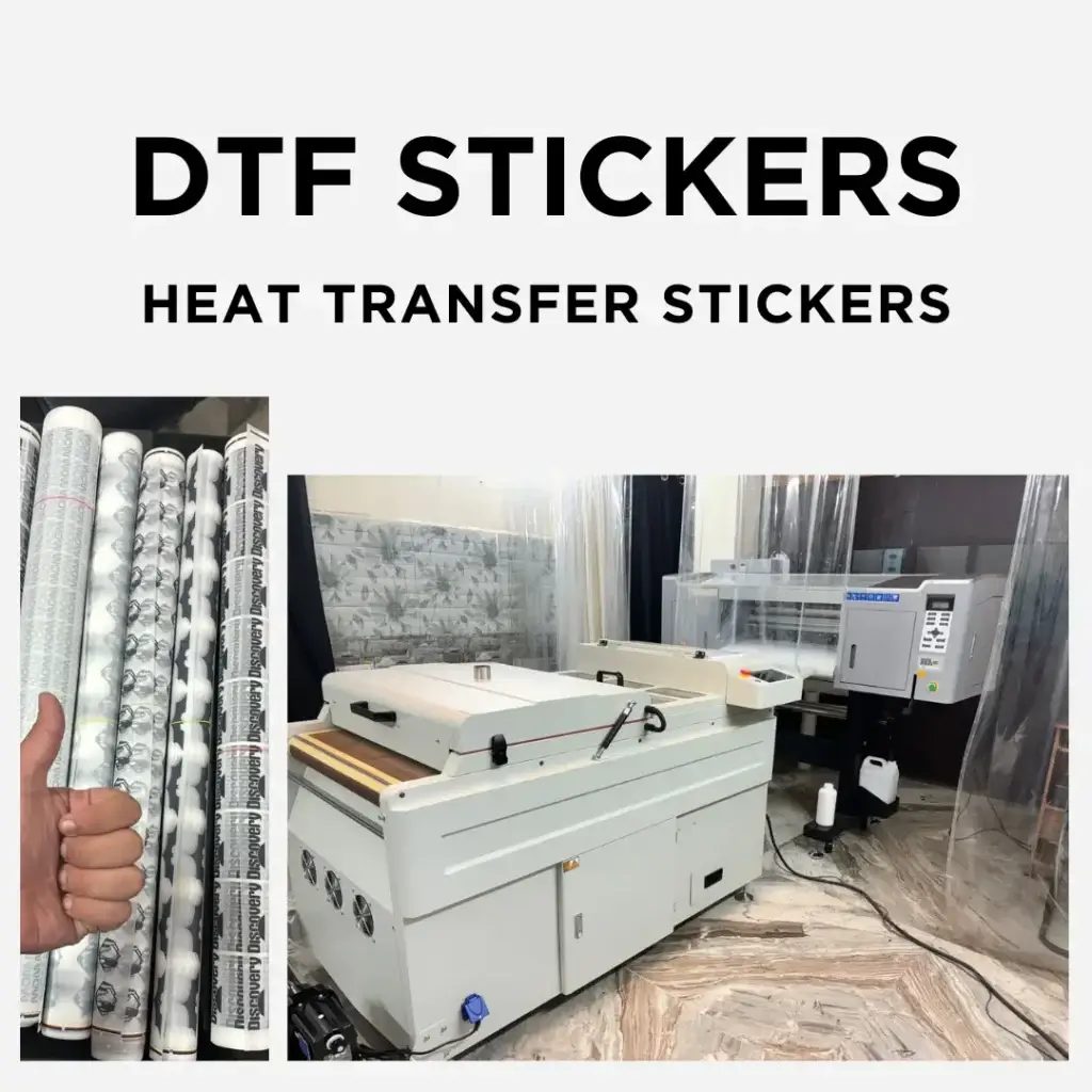 DTF Heat Transfer Stickers job work | dtf stickers manufacturing delhi | dtf hub delhi |