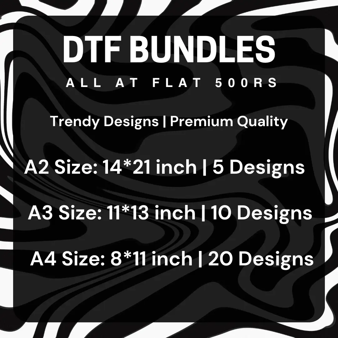 DTF HUB | DTF Stickers Bundles info sheet