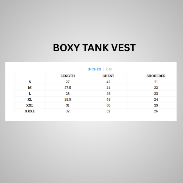 oversized tshirt size chart