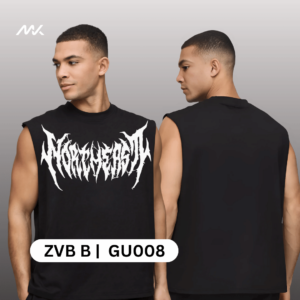 Boxy tank vest | 240 cotton terry Vest for gym | vest for boys | printed vest for clothing shops | printed tank vest for gym boys | printed tank vest supplier | sinvats apparels | dtf hub | white color half sleeves tshirt | black color vest
