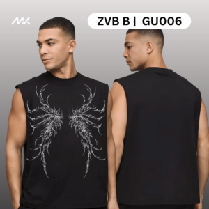 Boxy tank vest | 240 cotton terry Vest for gym | vest for boys | printed vest for clothing shops | printed tank vest for gym boys | printed tank vest supplier | sinvats apparels | dtf hub | white color half sleeves tshirt | black color vest